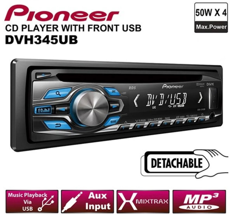 ضبط خودرو پایونیرDVD , DAVX مدل DVH-345UB