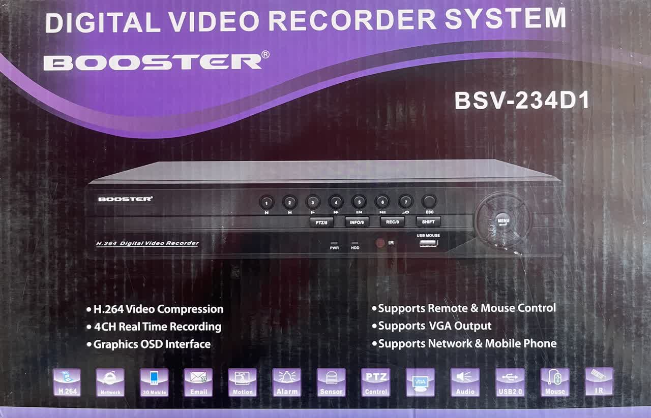 دستگاه دی وی ار 4 کانال مارک بوستر انالوگ مدل BSV-234D1