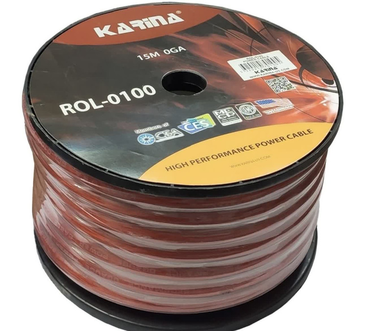 کابل برق امپلی فایر خودرو مارک کارینا ROL-0100صفر گیج قیمت متری