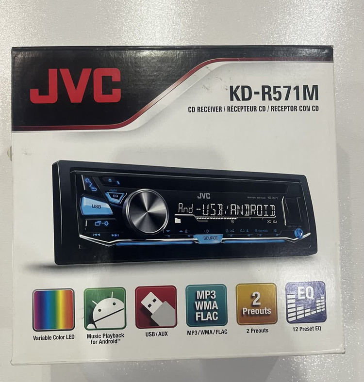 رادیو پخش خودرو مارک جی وی سی مدل KD-R571M