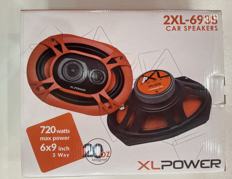 بلندگو بیضی خودرو مارک ایکس ال پاور مدل 2XL-693S بسته 2 عددی