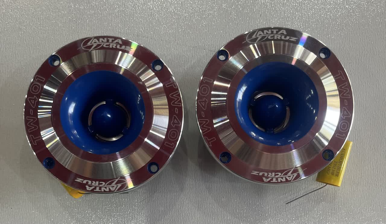 سوپر تیوتر 4 اینچ خودرو مارک سانتا کروز مدل TW-401BLUE بسته 2 عددی