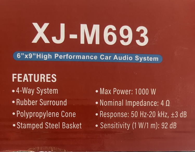 بلندگو بیضی خودرو مارک بوشمن مدل XJ-M693