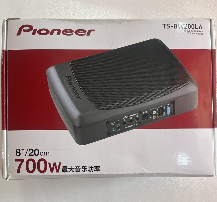 ساب ووفر 8 اینچ اکتیو زیر صندلی خودرو مارک پایونیر مدل TS-BW 200 LA