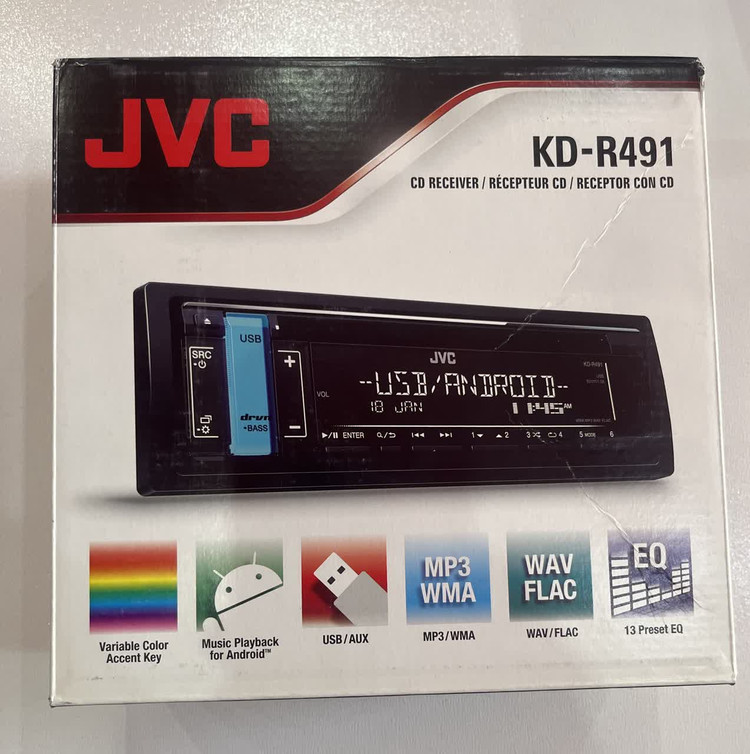 رادیو پخش خودرو مارک جی وی سی مدل KD-R491