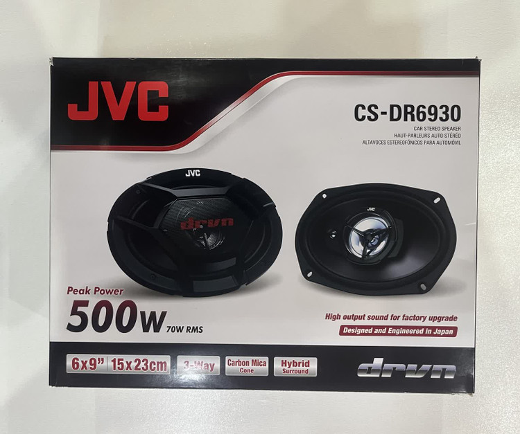 بلندگو بیضی خودرو مارک جی وی سی مدل CS-DR 6930 بسته 2 عددی