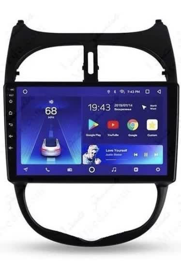 مانیتور اندروید 9 اینچ خودرو 206