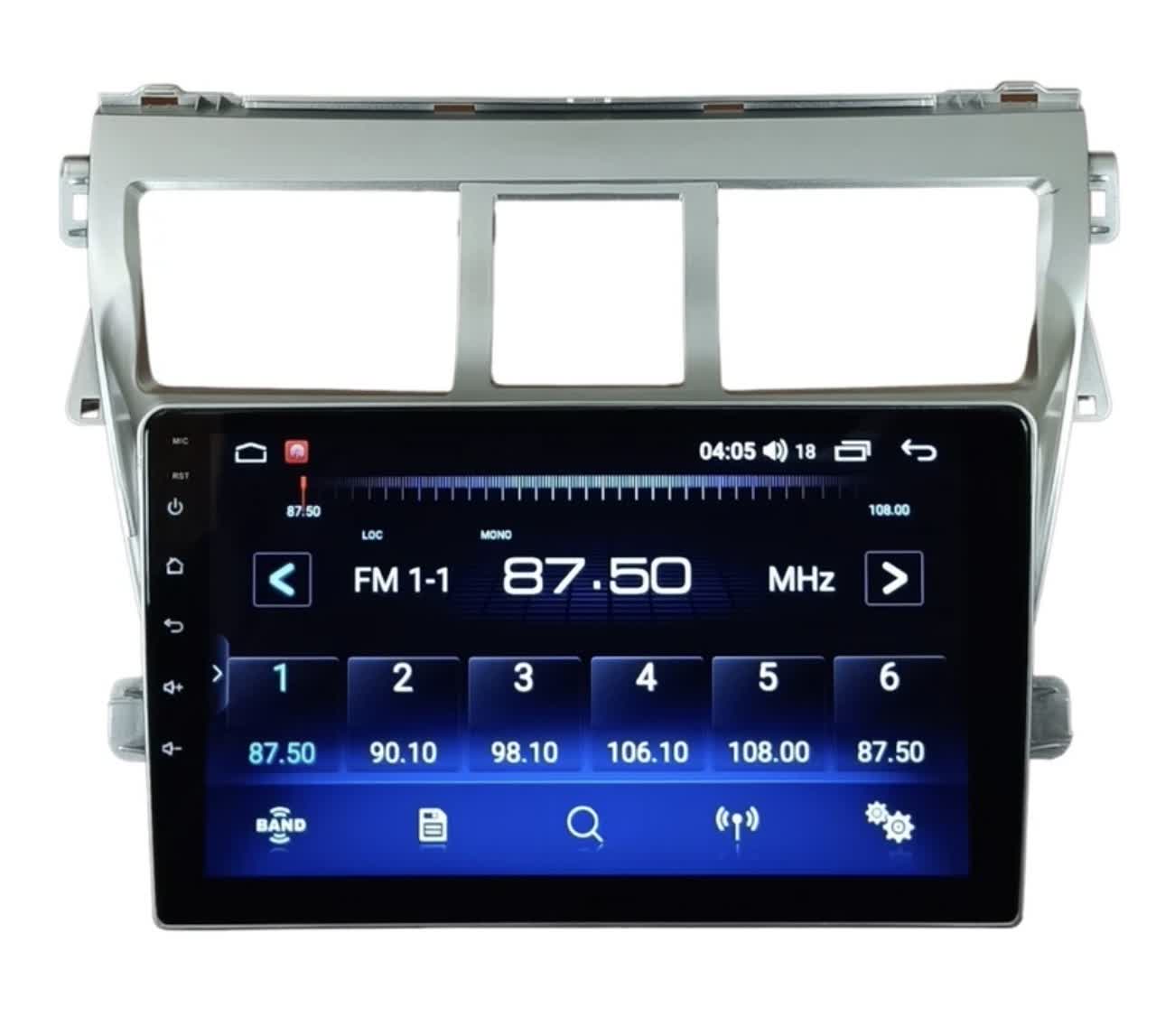 مانیتور اندروید 9 اینچ خودرو تویوتا یاریس 2008