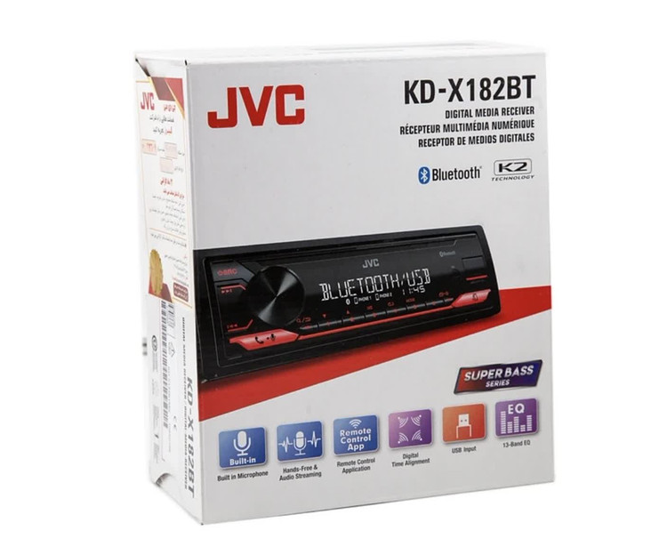 رادیو پخش خودرو مارک جی وی سی مدل KD-X182BT