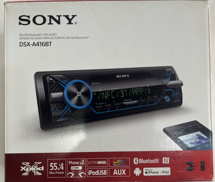 رادیو پخش خودرو مارک سونی مدل DSX-A416BT