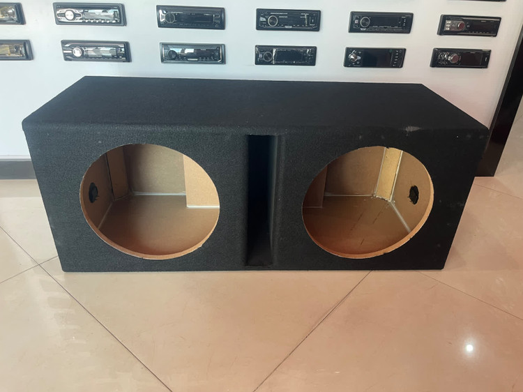 باکس خالی ساب ووفر 12 اینچی دوبل کدنسی درجه 1 رنگ مشکی و قرمز