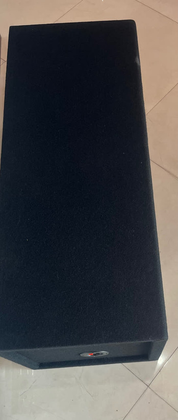 باکس خالی ساب ووفر 12 اینچی دوبل کدنسی درجه 1 رنگ مشکی و قرمز