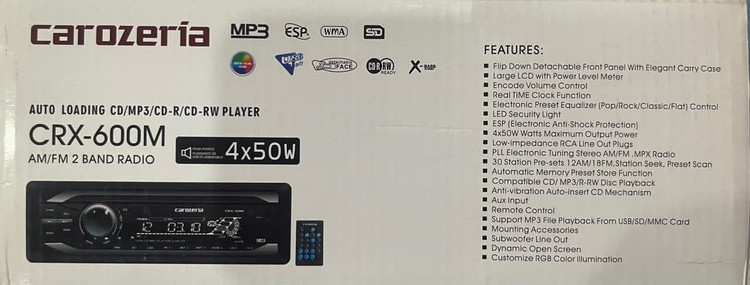 رادیو پخش خودرو مارک کاروزریا مدل CRX-600M