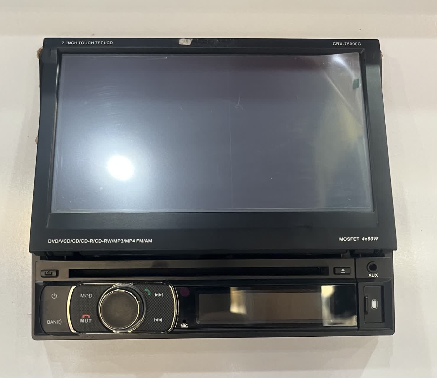 رادیو پخش مانیتور خودرو اینداش مارک کاروزریا مدل CRX-75000G تاشو تصویری