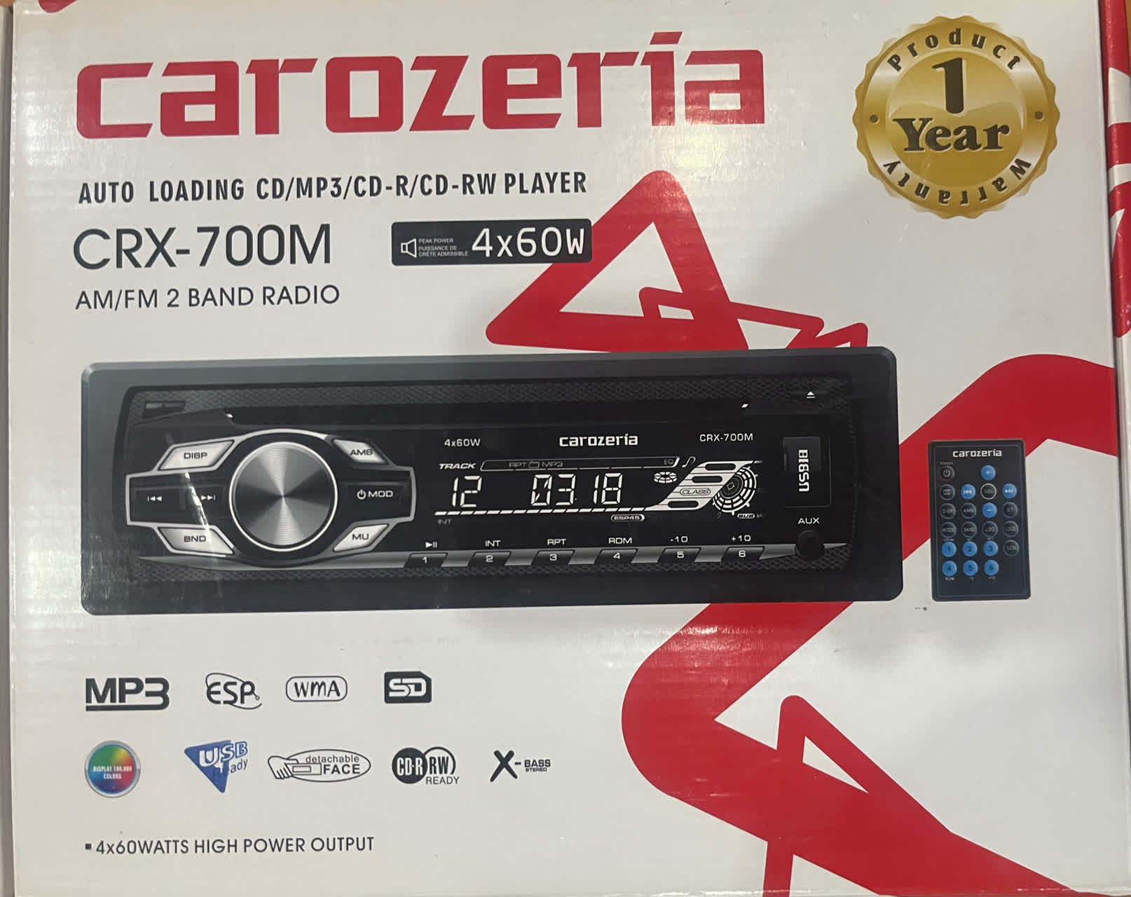 رادیو پخش خودرو مارک کاروزریا مدل CRX-700M
