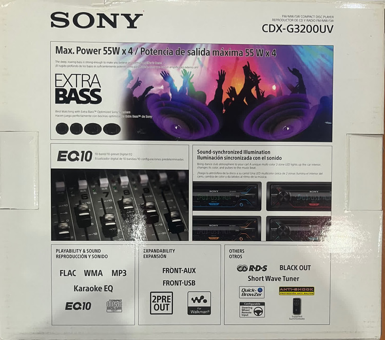 رادیو پخش خودرو مارک سونی مدل CDX-G3200UV