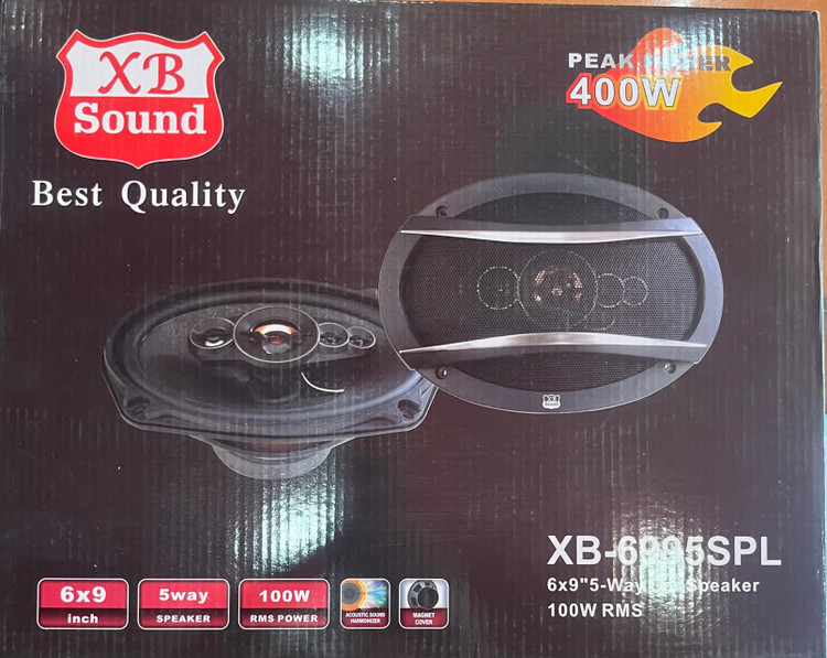 بلندگو بیضی خودرو مارک XB مدل XB-6995SPL بسته 2 عددی