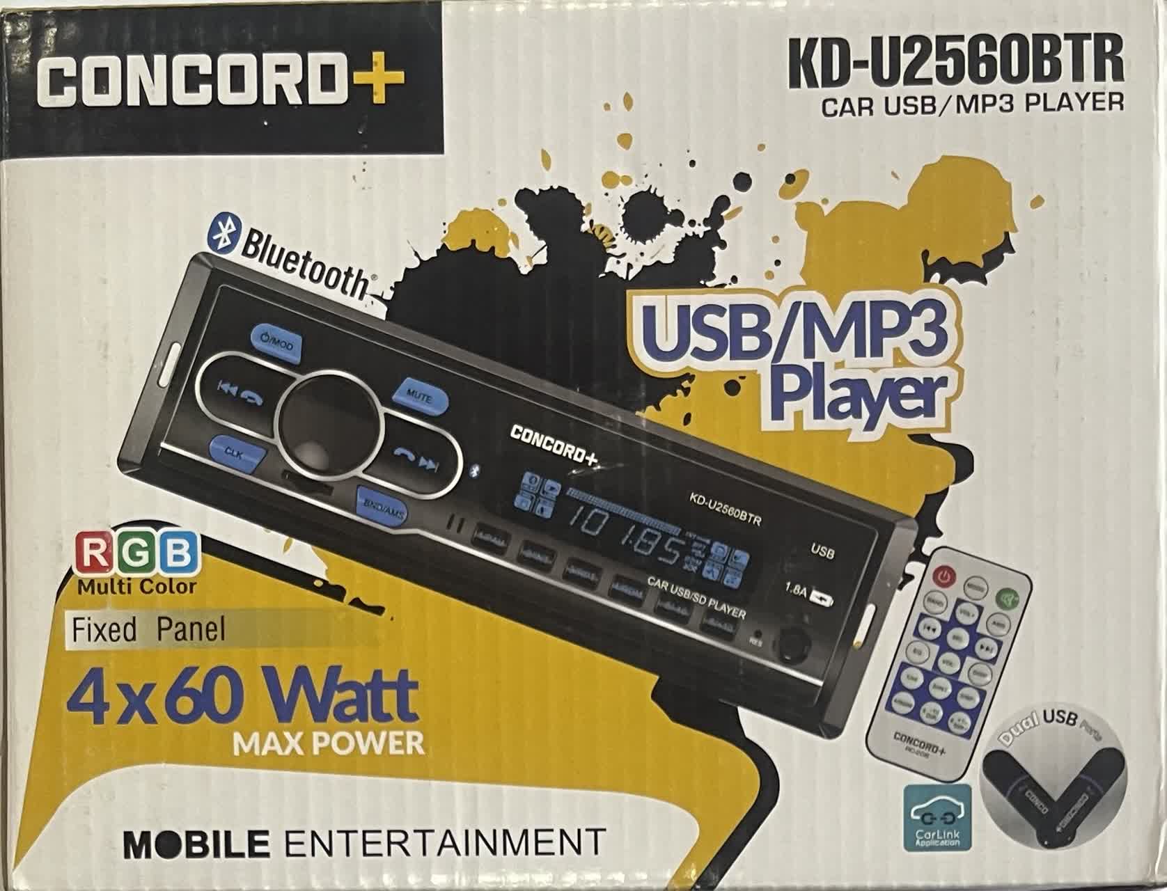 رادیو پخش خودرو مارک کنکورد مدل KD-U2560BTR