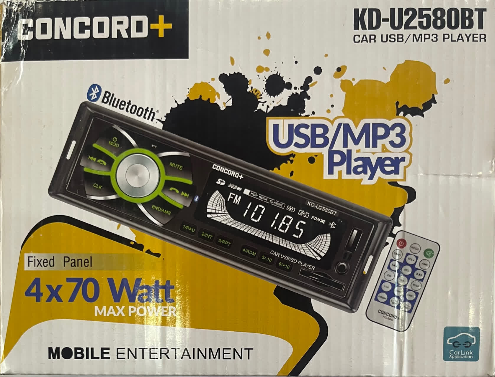 رادیو پخش خودرو مارک کنکورد مدل KD-U2580