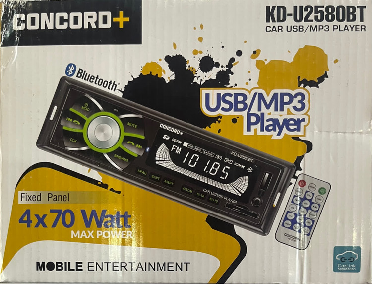 رادیو پخش خودرو مارک کنکورد مدل KD-U2580